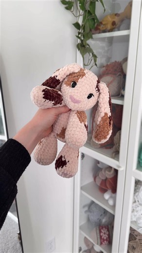 Spotty Crochet Bunny Plushie — Plushie Drop June 18