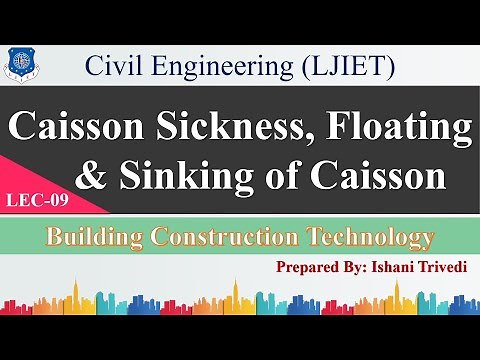 Lec-09_Caisson Sickness, Floating & Sinking of Caisson | Building Const.Tech. | Civil Engineering