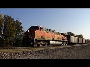 BNSF AC4400CW Solo Leads Coal Train