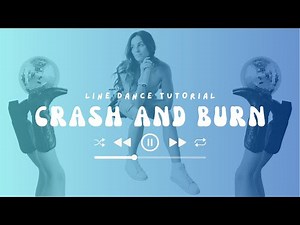 Learn "Crash and Burn" in 2 Minutes [Thomas Rhett] Line Dance Tutorial