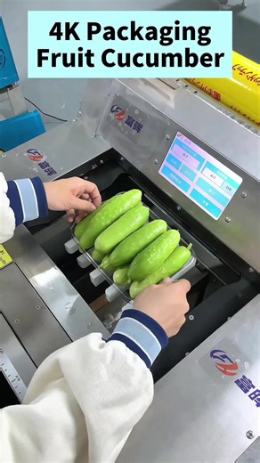 Cling Film Packaging Machine for Fruits and Cucumbers