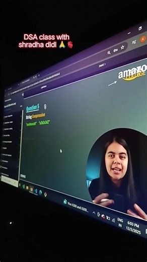 DSA String attend class shradha didi 🫀 the best guider for everyone