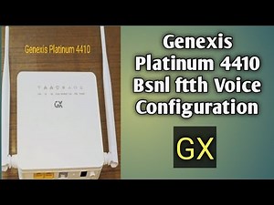 GENEXIS Modem (or) Router Platinum 4410 Voice Configuration in Tamil