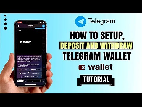How to Setup, Deposit and Withdraw on TELEGRAM Wallet | App Tutorial