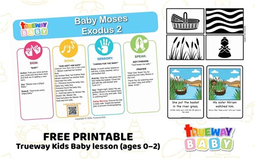 Baby Moses – Baby Bible Lesson - Trueway Kids