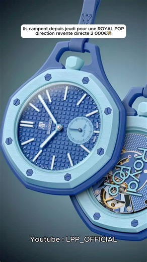 Chaos in Paris for the royal pop #swatch #audemarspiguet #watches