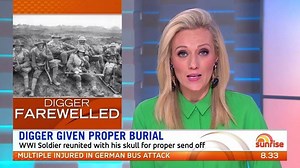 38K views · 236 reactions | An Aussie digger has finally been reunited with his skull 100 years later, and received a proper burial. | Sunrise | Facebook