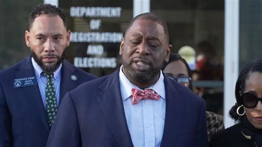 District 5 Commissioner of the Fulton County Board Marvin Arrington Jr. on today's FBI raid on election offices in Fulton County, Georgia: "This is a full frontal attack on democracy. This is a code red in America in Fulton County." | Brian Allen KSFY