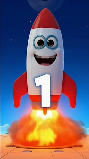 Rocket Ship Launch Song | Counting 1 to 5 for Toddlers | Space Nursery Rhyme #nurseryrhymes #cartoon