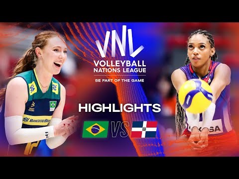 🇧🇷 BRA vs. 🇩🇴 DOM - Highlights Week 1 | Women's VNL 2023