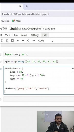 NumPy select() in 30 Seconds — Real World Example | Data analysis course in hisar