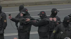 Belarus police fire warning shots