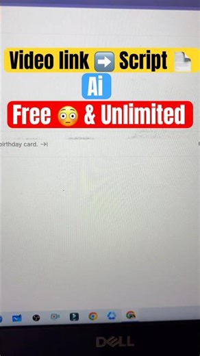 video link to script using #googleaistudio #linktoscript #shortsfeed #viralshort