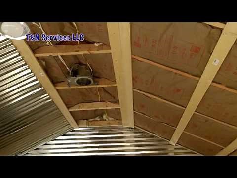 Corrugated Metal Ceiling Install