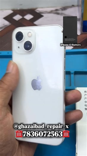 Repair X on Instagram: "iPhone 13 Battery Change ✅ #instagram #repairiphone #explorepage✨"