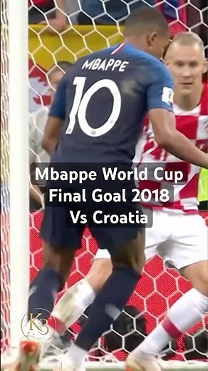 Mbappé WC Final Goal 🔥| 19-Year-Old Scores in the World Cup Final 🏆 | France vs Croatia 2018