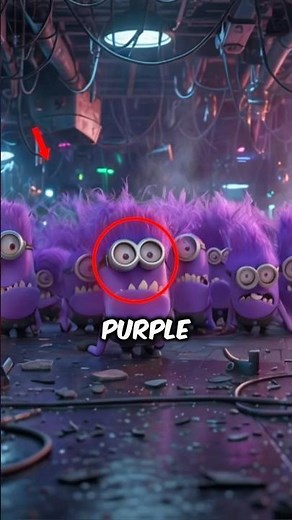 The Purple Minions are actually the Evil versions of the regular Minions…🥶 #shorts