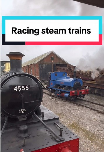 Two Steam Locos Race Side-by-Side at East Somerset Railway