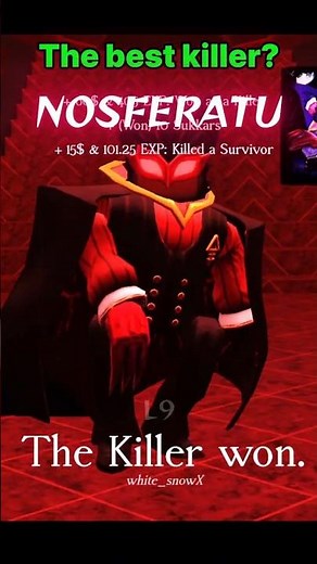 🦇 THE BEST KILLER 💔 - Forsaken #forsaken #roblox #nosferatu