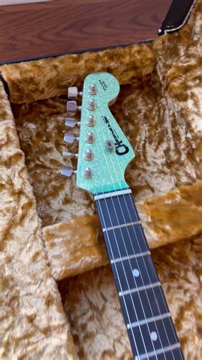 2015 Charvel Custom Shop So Cal Guitar in Seafoam Sparkle Nitro Platinum Pink Overspray