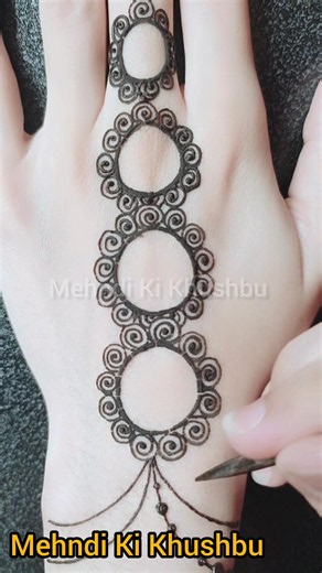 Stylish back hand mehndi design for beginners 💖 #shorts