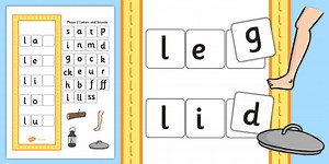 CVC l Word Activity Including Phase 2 Letters and Sounds