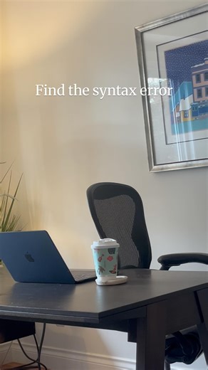 Liam | Comment 👇 what the error is! Can you figure it out? #engineering #engineer #tech #code #coding #pythonprogramming | Instagram