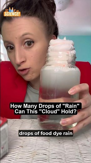 Learn how to make a thunderstorm in a jar in this science experiment! ⛈️ #shorts #scienceexperiment