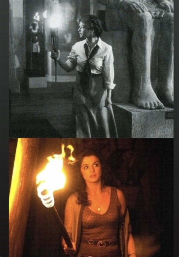 Two Diffrent Scenes , yet so similar:Evie in the Museum | Evie Has A Vision #themummy #themummyreturns #rachelweisz #evelynoconnell