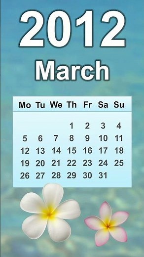 March 2012 Calendar