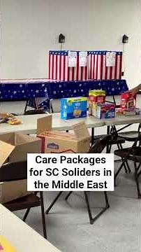 Care packages for soldiers deployed in the Middle East