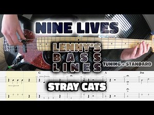 Stray Cats - Nine Lives - Bass Line - Score - Tabs - Cover