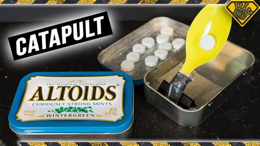 How to construct a powerful mini catapult from an Altoids tin