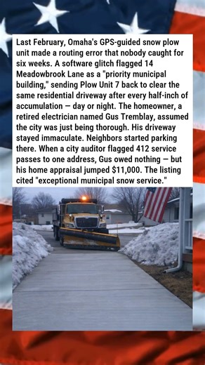 CITY'S AUTOMATED SNOW PLOW CLEARS THE SAME DRIVEWAY 412 TIMES 🚜❄️😂
