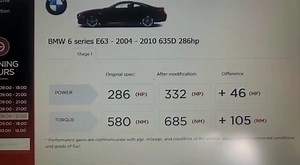 BMW 6 series in for a custom stage one remap with EGR and DPF...