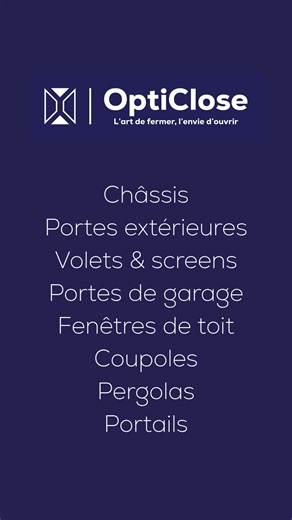 🚪 C’est tout neuf, c’est tout beau… et c’est signé OptiClose ✨ Notre rayon menuiseries extérieures à Gosselies a fait peau neuve, et le résultat est là 😍 Sous la marque OptiClose – l’art de fermer, l’envie d’ouvrir – découvrez un espace repensé pour vous offrir : ✔️ Une présentation claire et inspirante ✔️ Nos solutions en châssis, portes extérieures, volets roulants & screens, portes de garage, fenêtres de toit, coupoles, pergolas et portails ✔️ Et surtout : des idées concrètes pour vos proje