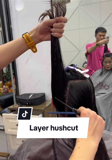 Layer hushcut #thichcamkeo #daynghetoc #huongdanlamtoc #tienbli #learnontiktok