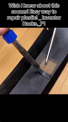 Wish I knew about this sooner! Easy way to repair plastic! _ Inventor Hacks._P1#knew #sooner #easy #repair #plastic