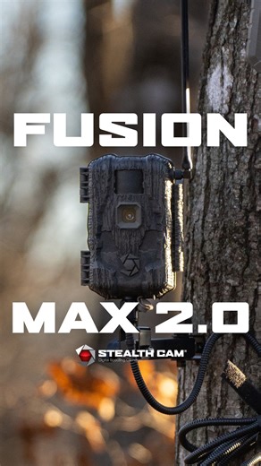Stealth Cam on Instagram: "The Fusion MAX 2.0 is here—delivering 36MP photos, 1080p video, and a fast 0.4-second trigger speed with an 80-foot detection range. Upgrades include 16GB of internal memory (no SD card needed), longer battery life, improved image quality, and higher video resolution. Built for reliability, ready for anything. #StealthCam"