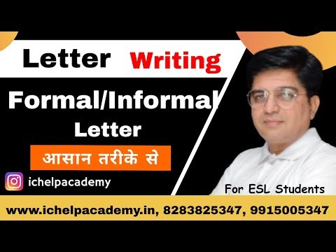 Letter Writing in English | Formal and Informal Letters with Examples | Easy Explanation
