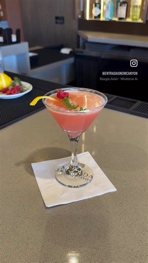 Rosemary Raspberry Martini