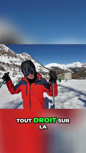 Chute de ski ÉPIQUE ! Réactions hilarantes et descente folle ! #shorts