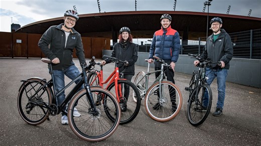 Vier City-E-Bikes im grossem SonntagsBlick Test