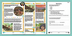LKS2 Mythical Stories from Different Cultures: Kintaro (Japan) Reading Comprehension Activity