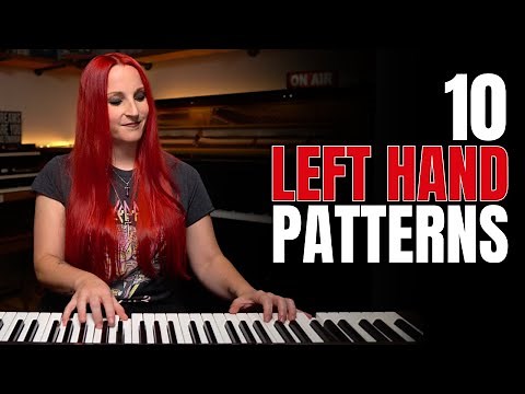 10 AMAZING Pop Piano LEFT HAND Patterns