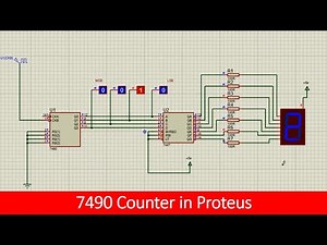 how to simulate 7490 in proteus