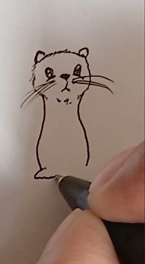 How to Draw Cute Sea Otter #Shorts #Viral