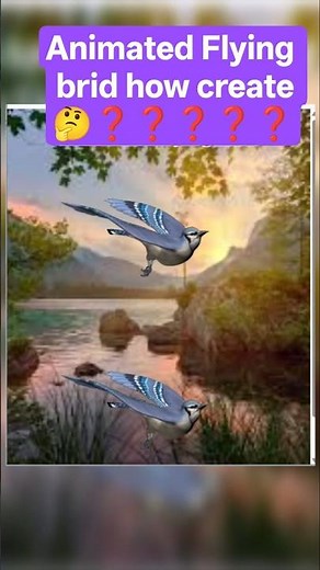 Bird Flying Using HTML & CSS 🔥 10 sec learn how animation done using html css🔥✨
