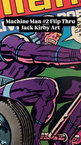 Machine man number two comic book flipped through with art by the legendary Jack Kirby. Machine man versus the US armed forces. #Comics #ComicArt #Comicbooks. | Jason Mutt Man