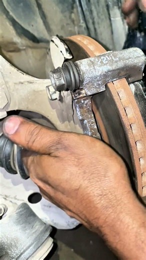 Disc brake pad installed! #CarCare #brakepads #mechaniclife #digitalmechanic #AutoDetailing